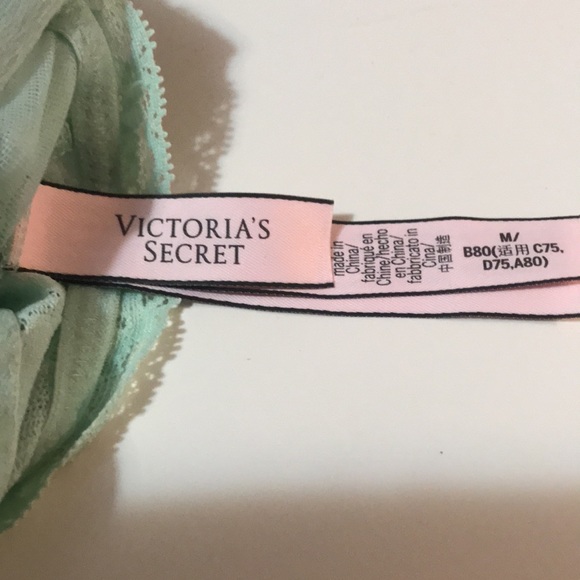 Victoria’s Secret Earie Bralette Sz Med in Mint lace - Picture 3 of 5